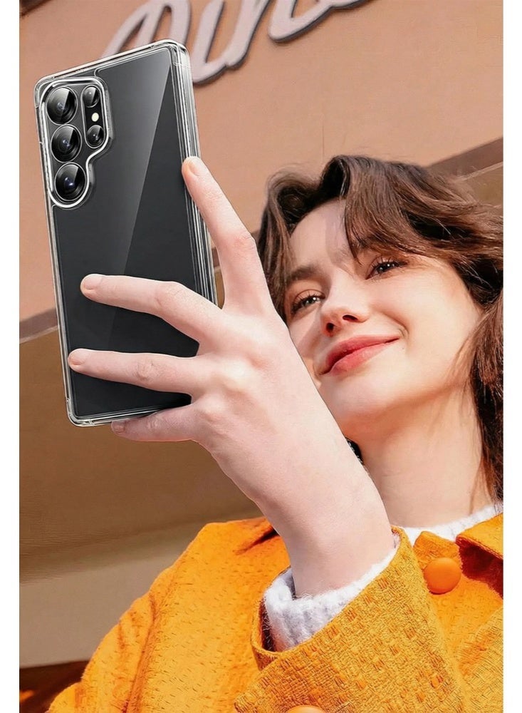 حافظة مرآة لسامسونج جالاكسي S26 ألترا، مرآة للسيدات والعروسات للماكياج، ظهر مرآة لامع صغير + حماية TPU ناعمة واضحة، تصميم فائق النحافة مقاوم للسقوط وآمن لحماية الهاتف - Image 3